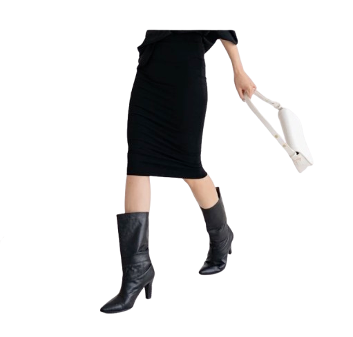 NZINGA Lilian Rok Span Polos Slim Fit Hitam