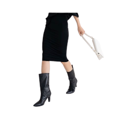 NZINGA Lilian Rok Span Polos Slim Fit Hitam
