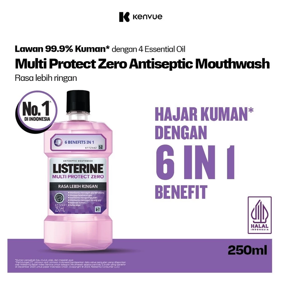 Johnson & Johnson Indonesia Listerine Multi Protect Zero Antiseptic Mouthwash