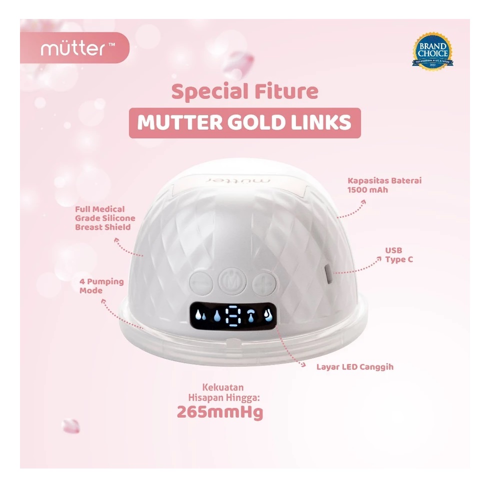 Mutter Mutter Gold Links Wearable Breast Pump Bundling