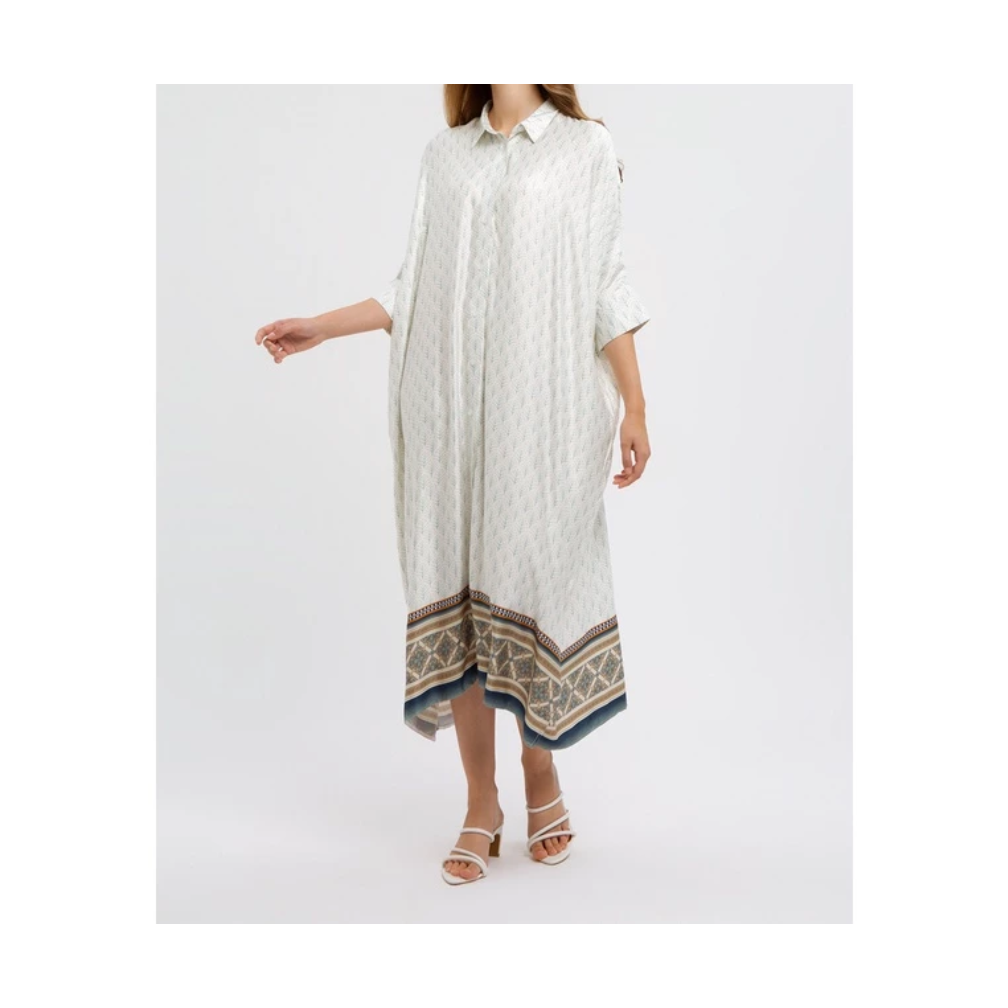 Gistex Retailindo Minimal Marya Kaftan Off White 