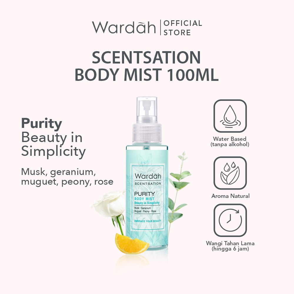 Wardah Wardah Scentsation Body Mist Purity 