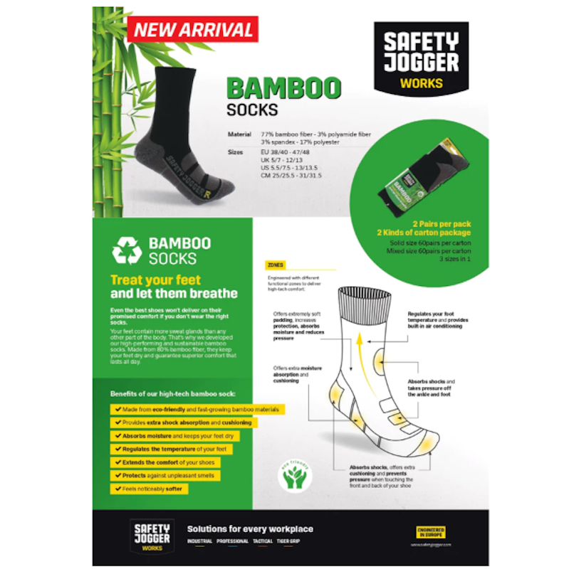 Safety Jogger Bamboo Socks 2