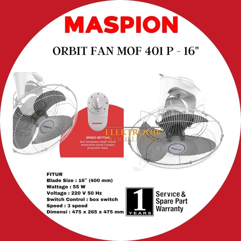 Orbit Fan Kipas Angin Plafond 16 Inch 2