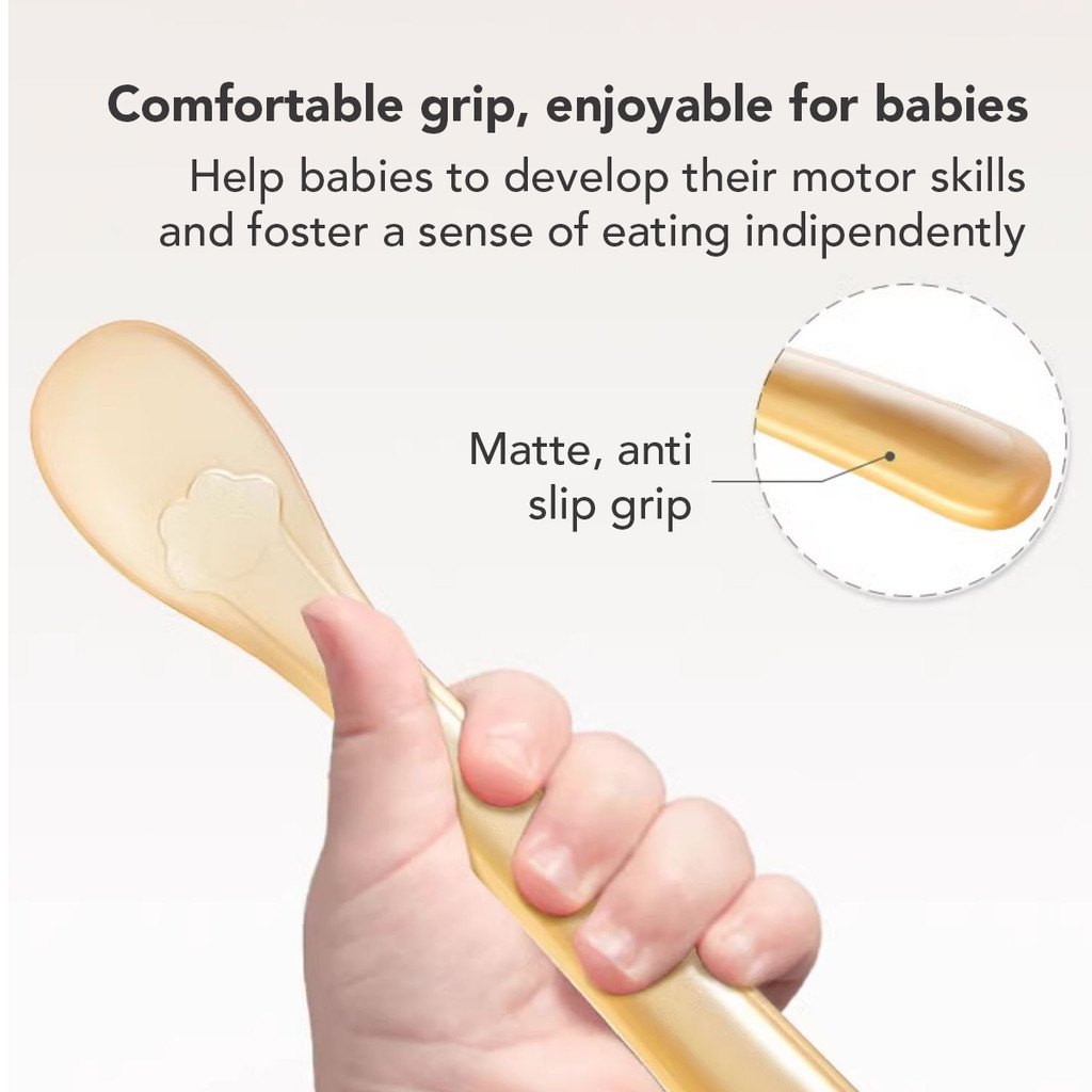 Sakumini 2in1 Kids Spoon Silicone 5