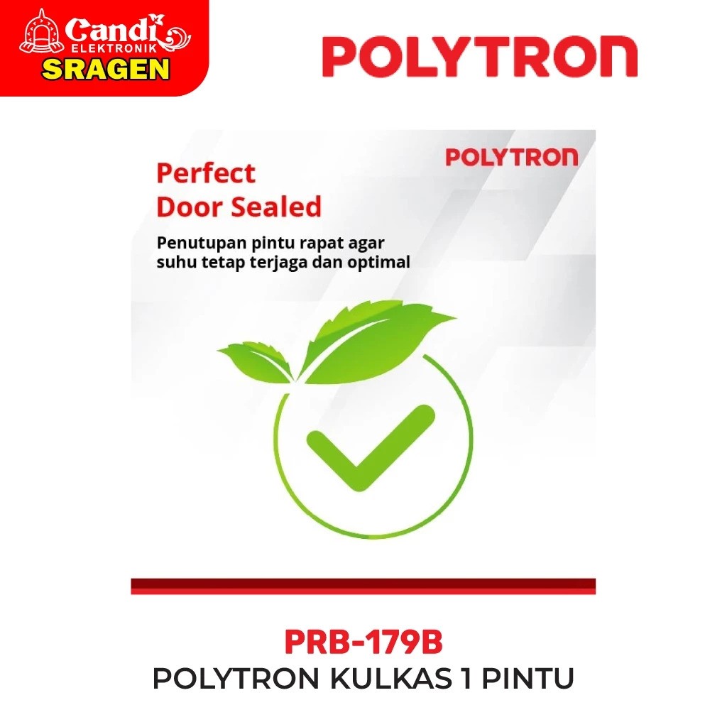 Hartono Istana Teknologi Polytron Kulkas 1 Pintu Metallic Series 170 Liter PRB 179B