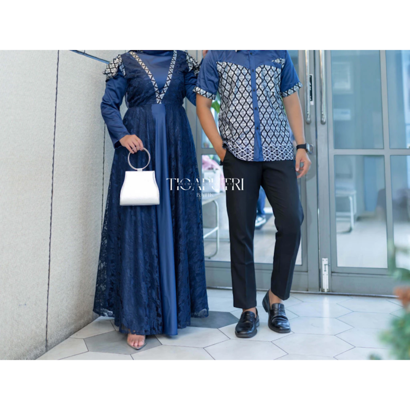 Tiga Putri Gamis Raya Batik Brokat 4