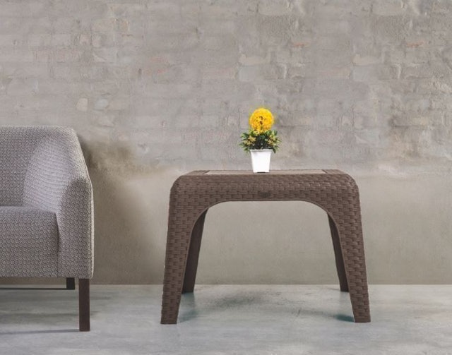 Wapolin  Meja Plastik Rotan  WT 777 