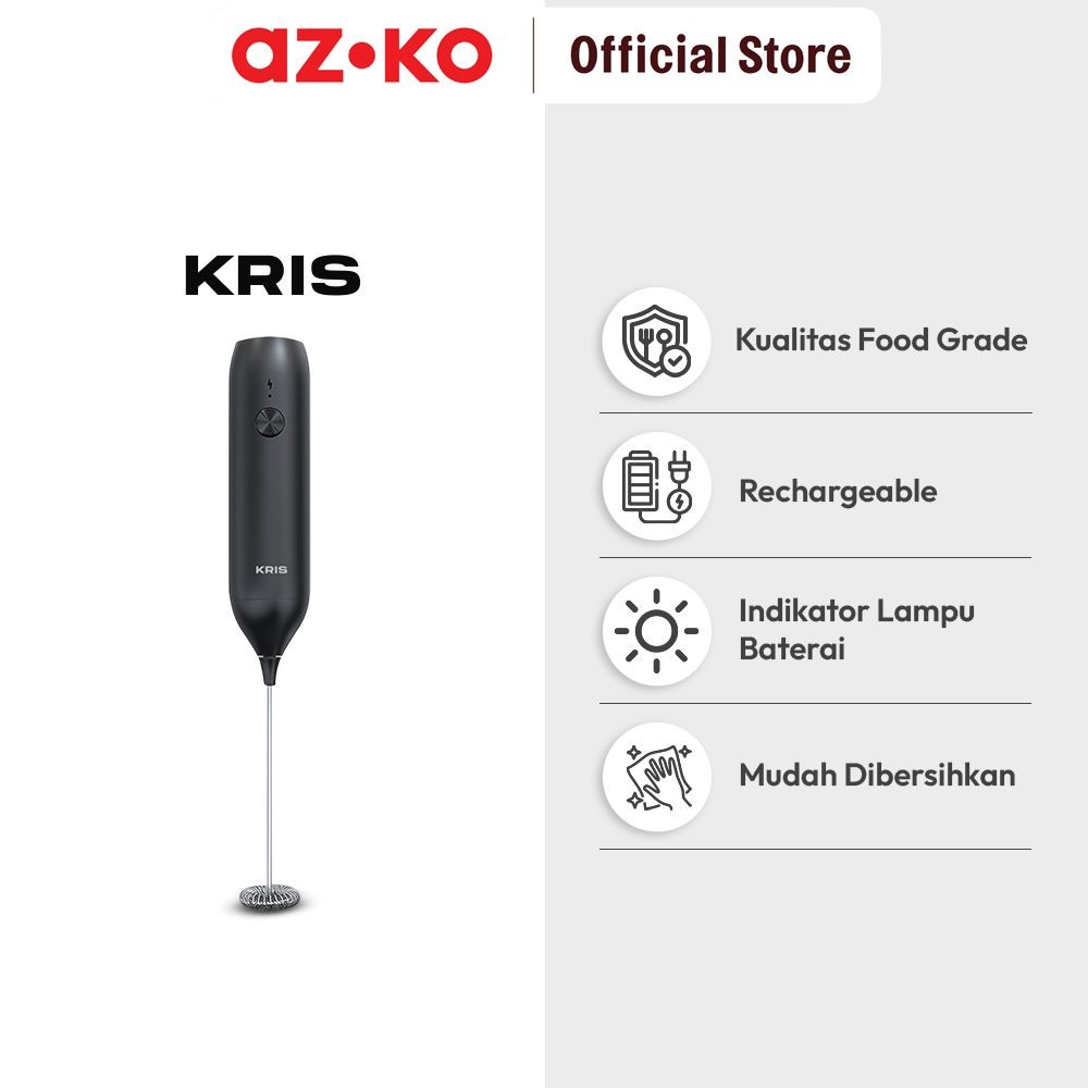 Aspirasi Hidup Indonesia AZKO Kris Milk Frother Handheld 500 Mah