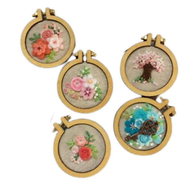 Mini Wood Embroidery Hoop 1