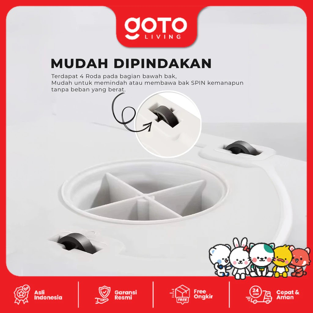GOTO Living Goto Ultra Spin Mop 2 in 1
