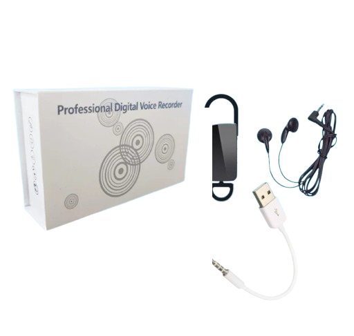 Voice Recorder Mini Keychain 8GB + Mp3 Player 