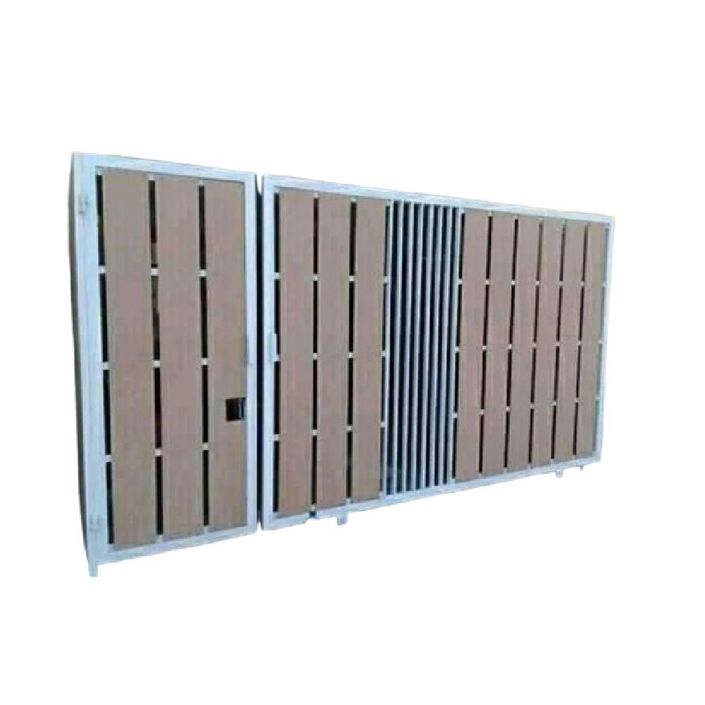 Pintu Garasi Minimalis Besi Galvanis Kombinasi GRC 1