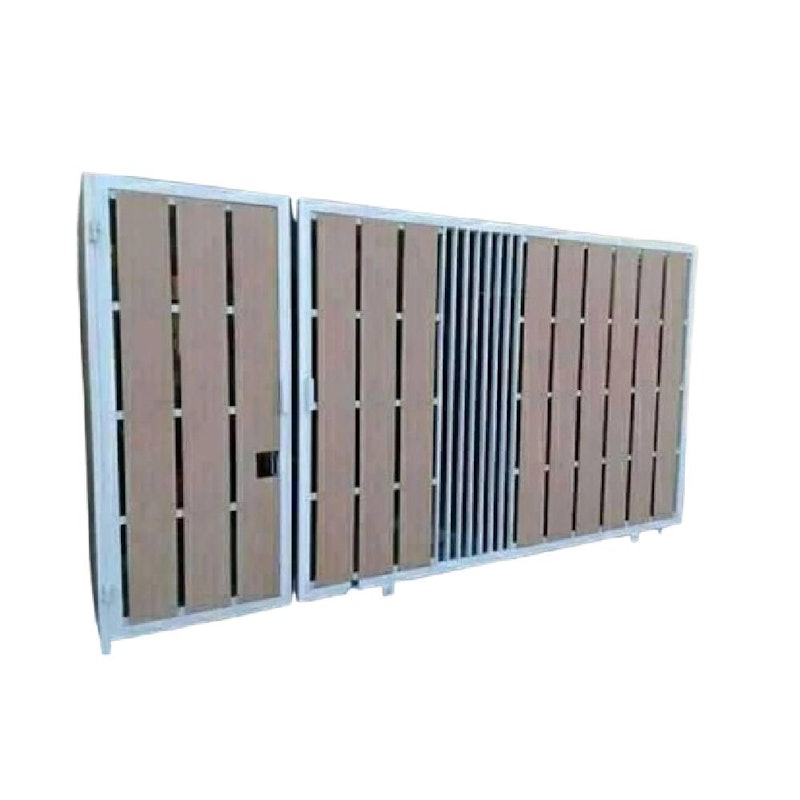 Pintu Garasi Minimalis Besi Galvanis Kombinasi GRC 1