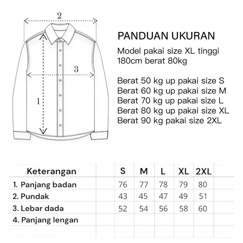 Peter Nation Kemeja Flanel Wool Basic 2B8 4
