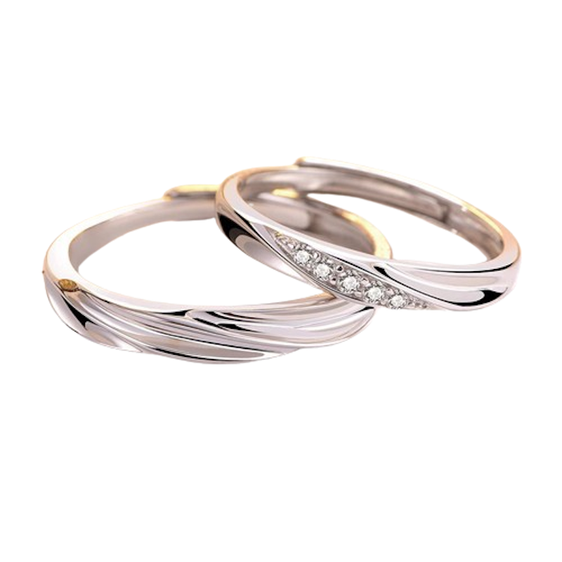 Teconi Light Wave Pair Ring 1