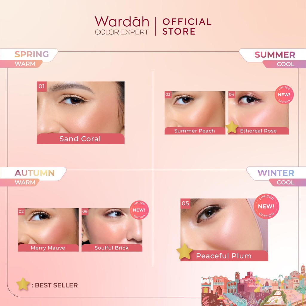 Paragon Technology and Innovation  Wardah Colorfit Cream Blush 05 Peaceful Plum