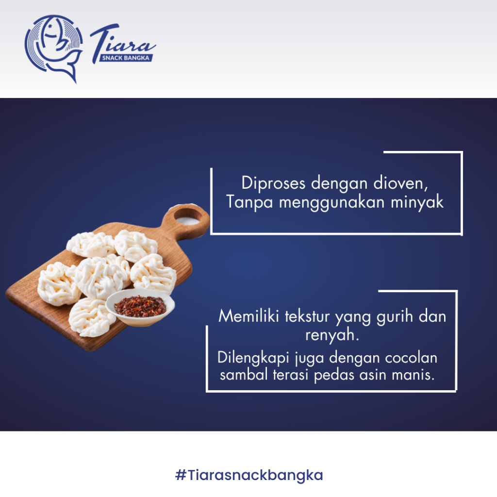 Tiara Snack Bangka Kerupuk Oven Ikan Tenggiri