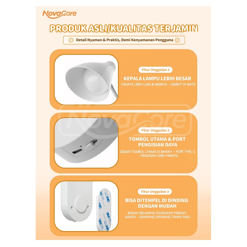  Lampu Dinding LED Tempel