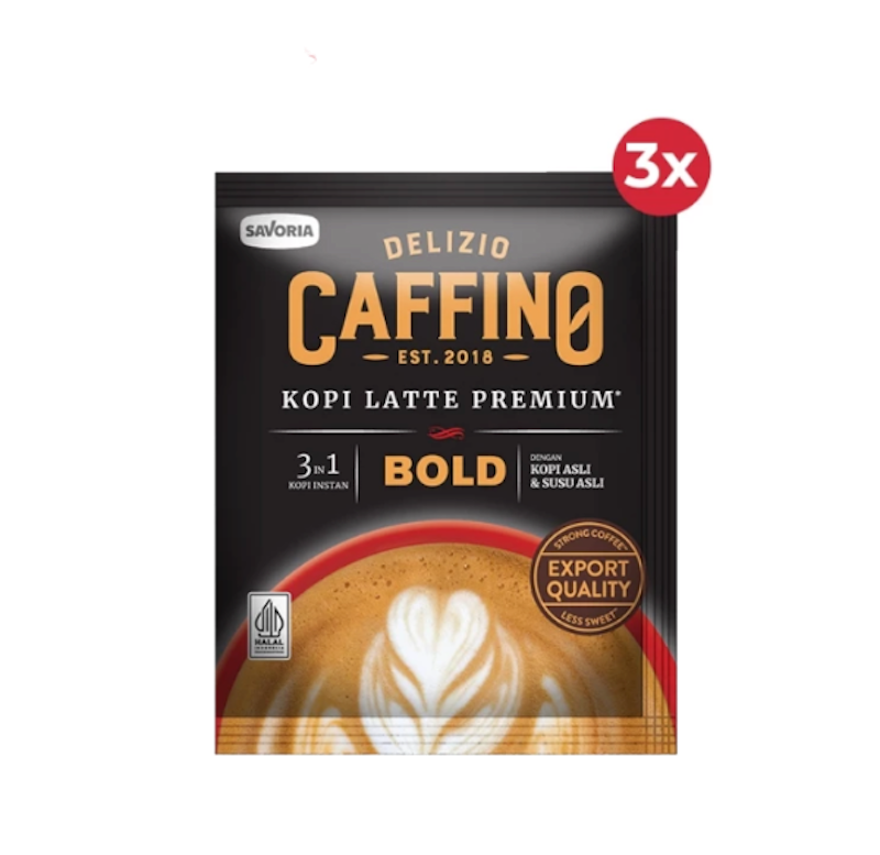 Caffino Kopi Latte Premium Bold (30 sachet x 28 gram)