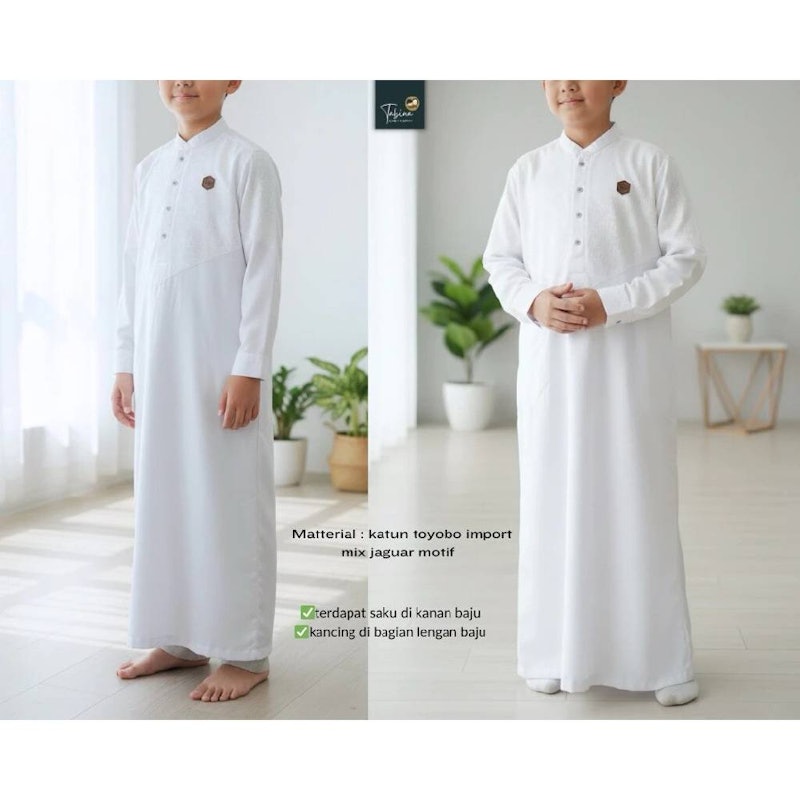 Tabina Jubah Putih Syafiq 2