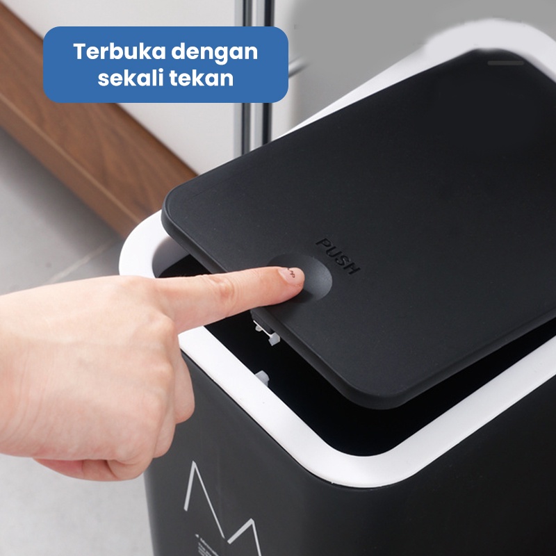  Tong Sampah Plastik Tertutup Minimalis 602