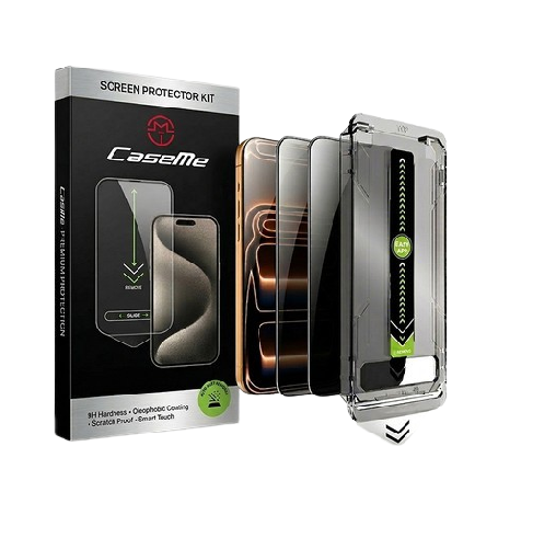 Caseme Tempered Glass Titanium Fit Anti Spy 1