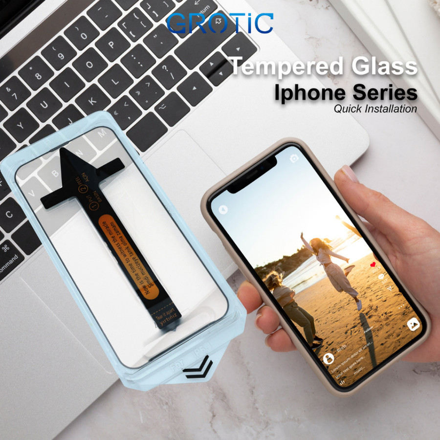  GROTIC Instant Magic Box Tempered Glass