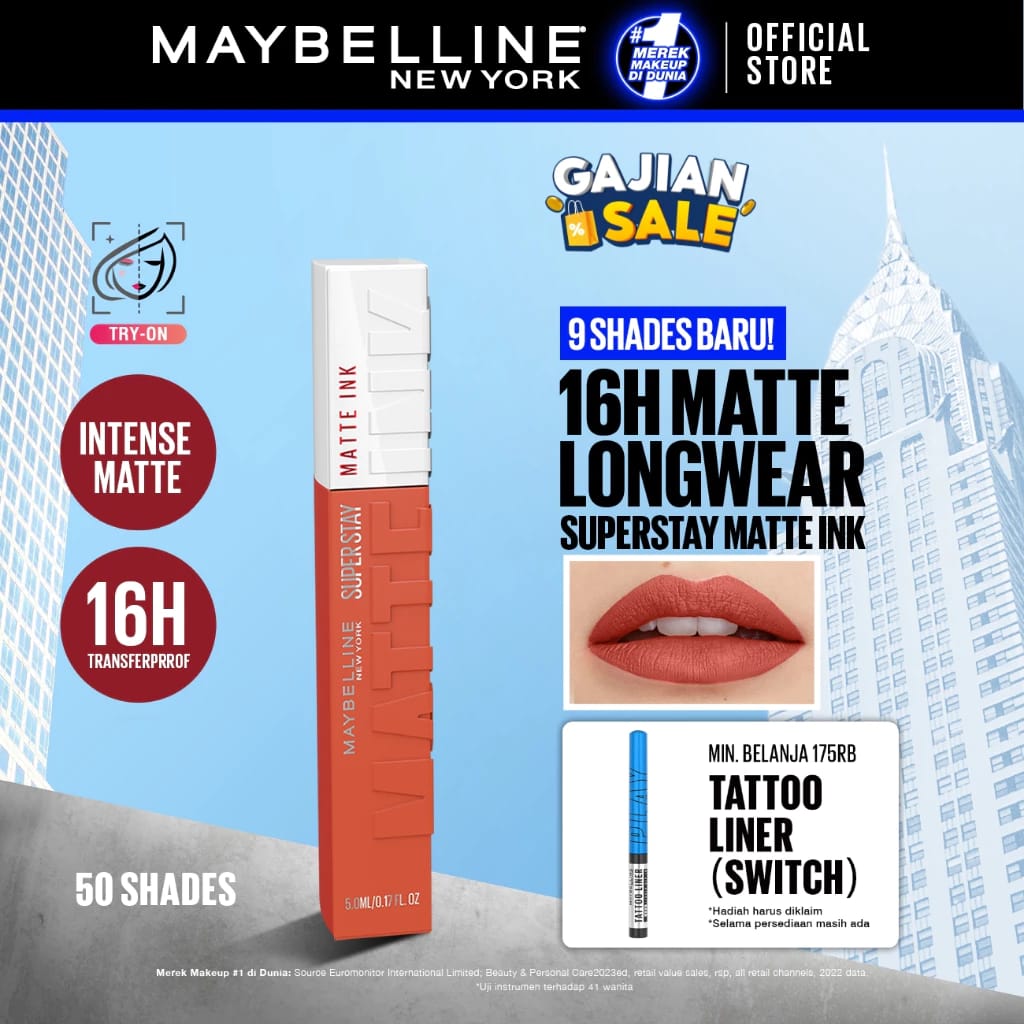 L’Oréal Maybelline New York Superstay Matte Ink 135 Globetrotter