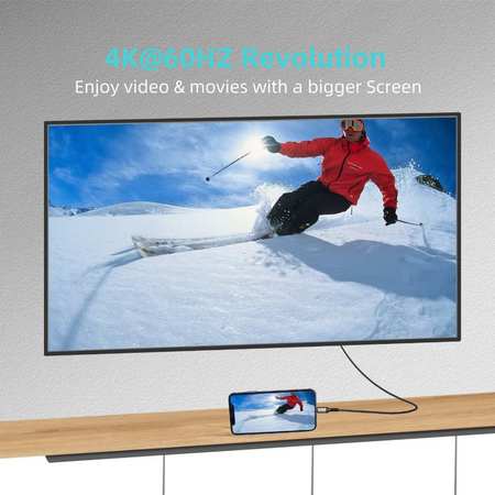 onefiber Kabel USB Type-C to HDMI 4K@60Hz OF132
