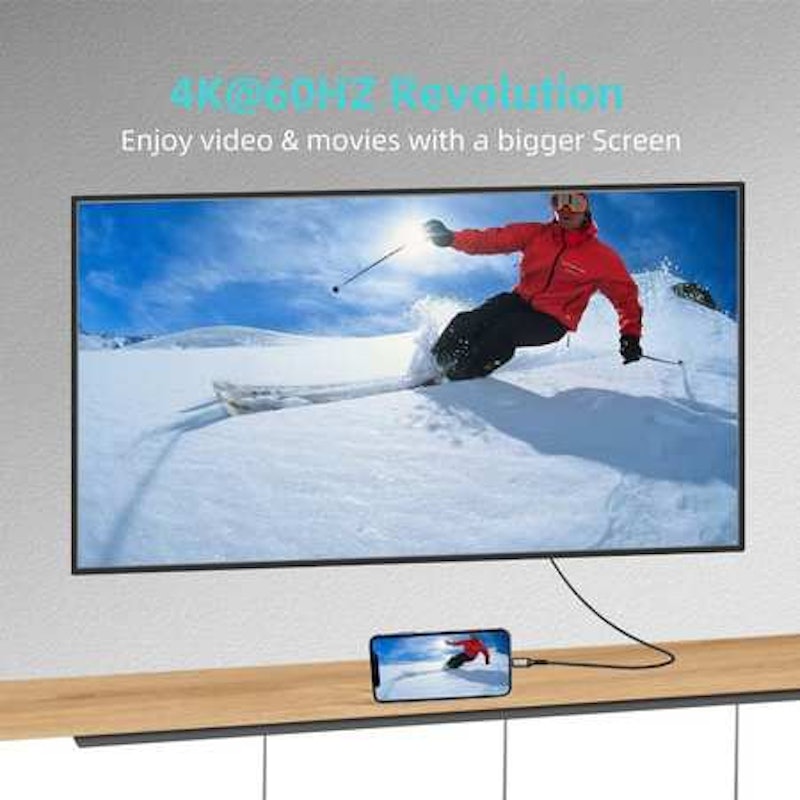 onefiber Kabel USB Type-C to HDMI 4K@60Hz 3