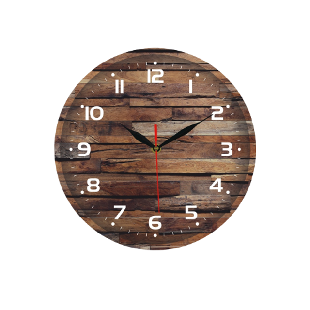 Wooden Projects Jam Dinding Kayu Vintage CG