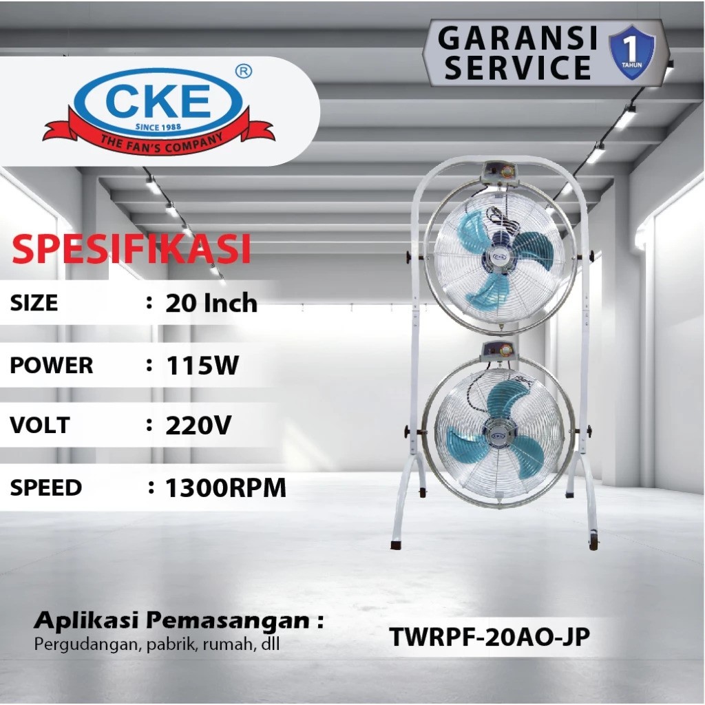 Industrial Multi Fan CKE Powerfull Fan Twin Rotary TWRPF-20AO-JP