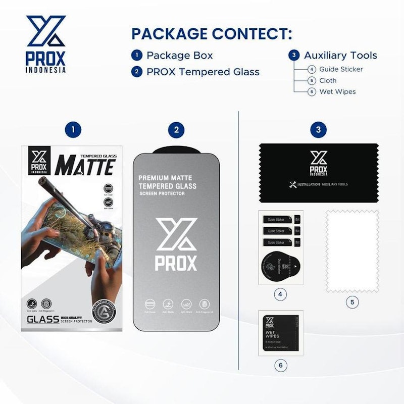 PROX Matte Tempered Glass for Oppo 3