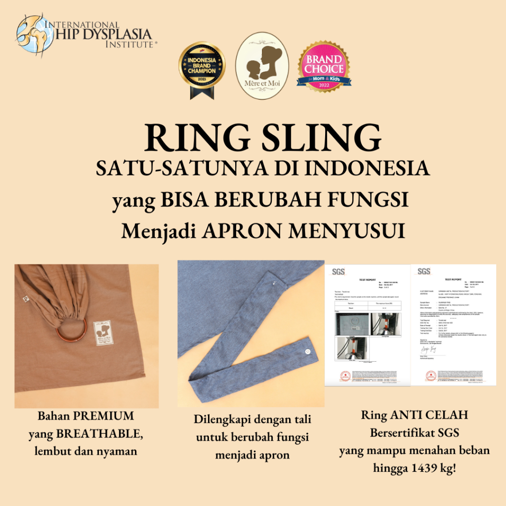  Mère et Moi Ring Sling Linen Series