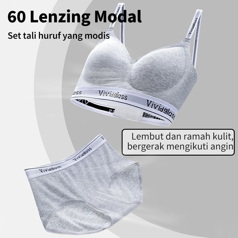 Ulady Ulady Set Bra Olahraga Wanita 3885