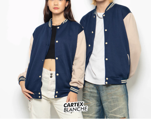  CARTEXBLANCHE Jaket Varsity Baseball Polos