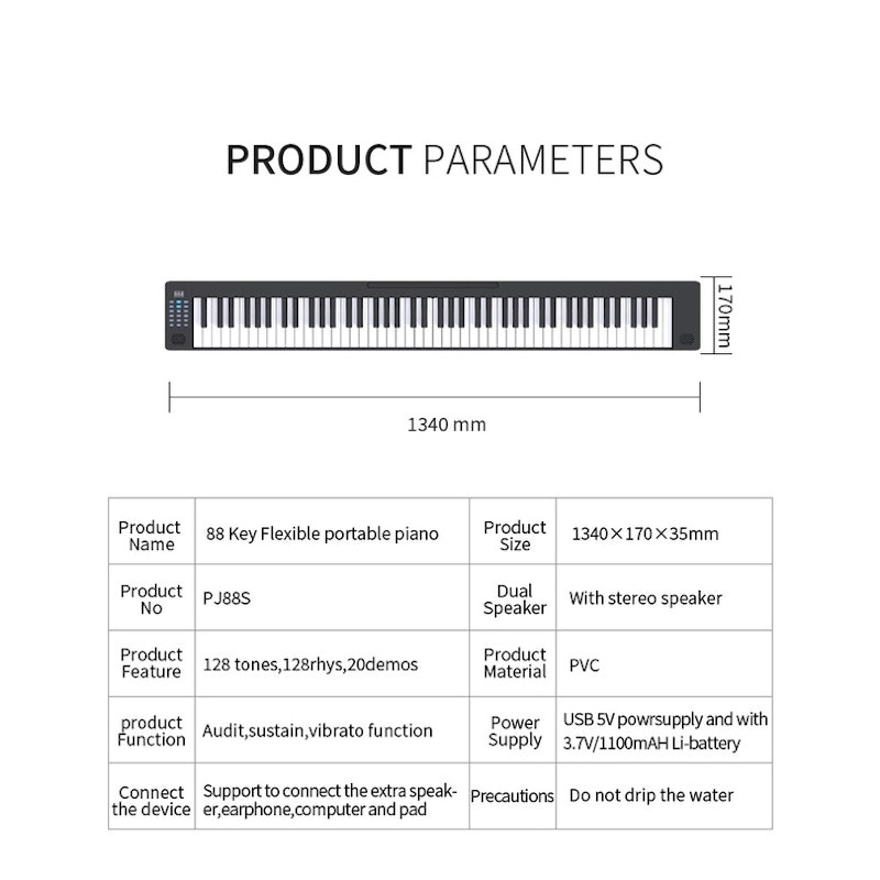 MIIGO 88-Key Folding Piano 3