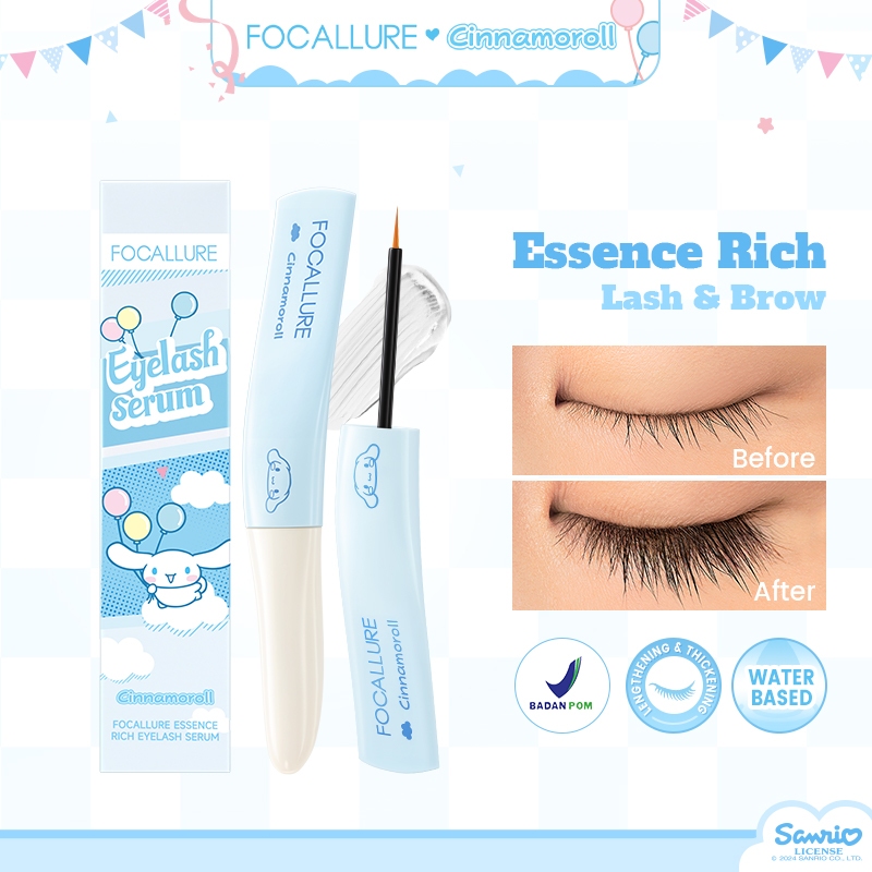 FCL Internasional Indonesia FOCALLURE X Sanrio Essence Rich Eyelash & Brow Serum