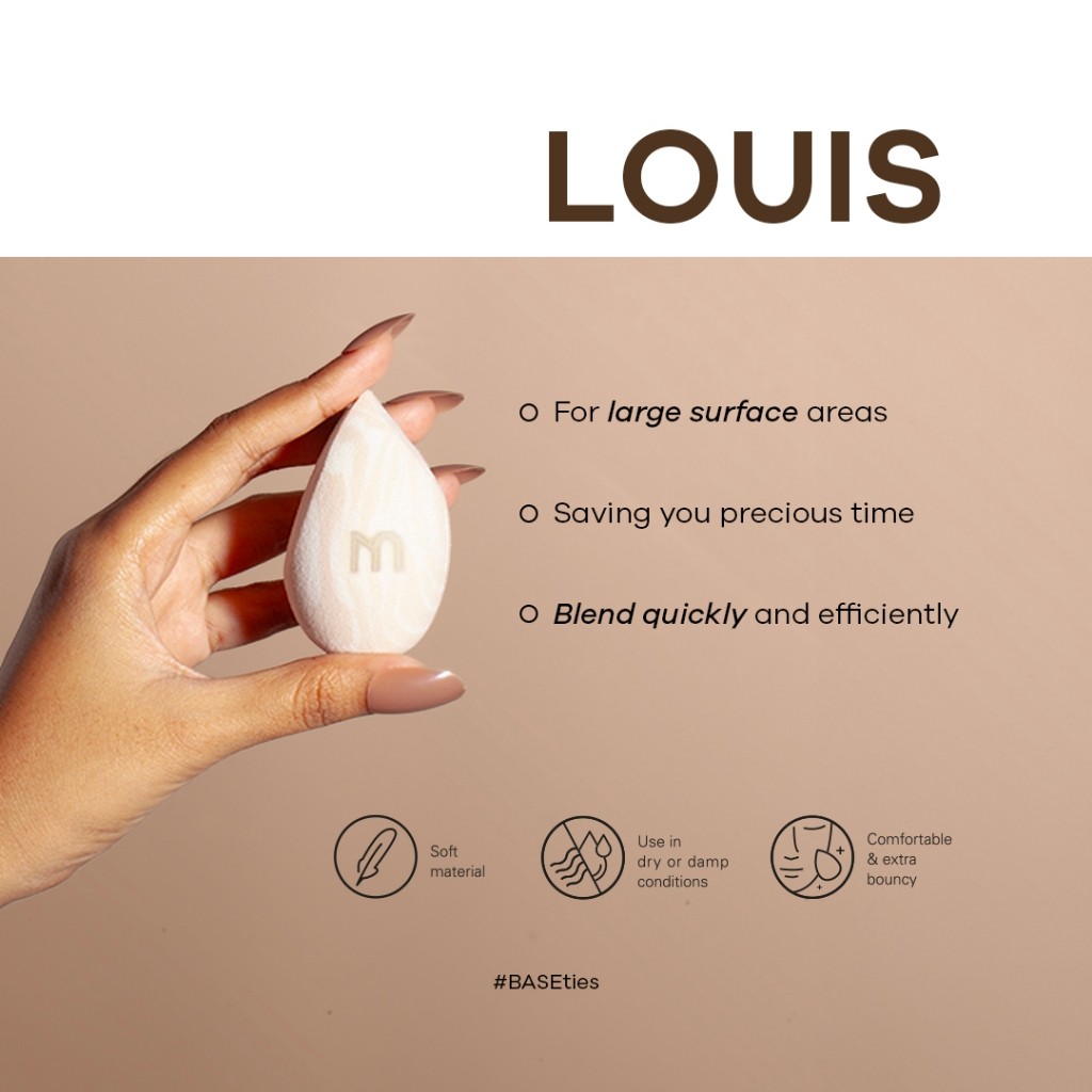 Cempaka Kreasi Sekawan Mercredi Base & Blend Flawless Finish Makeup Sponge Louis