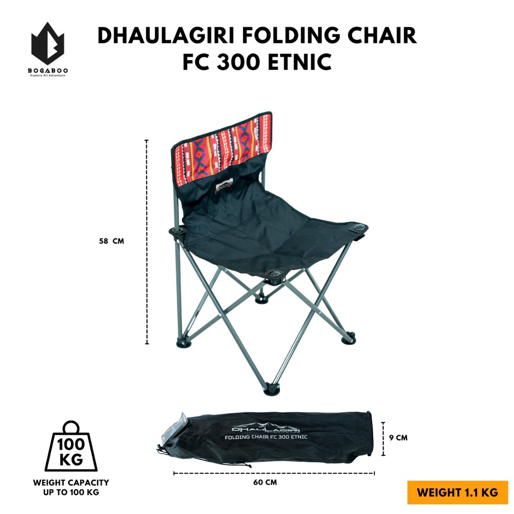 Dhaulagiri Folding Chair Outdoor Camping Etnic