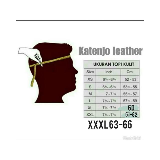  Rupina Leather Topi Fedora Kulit