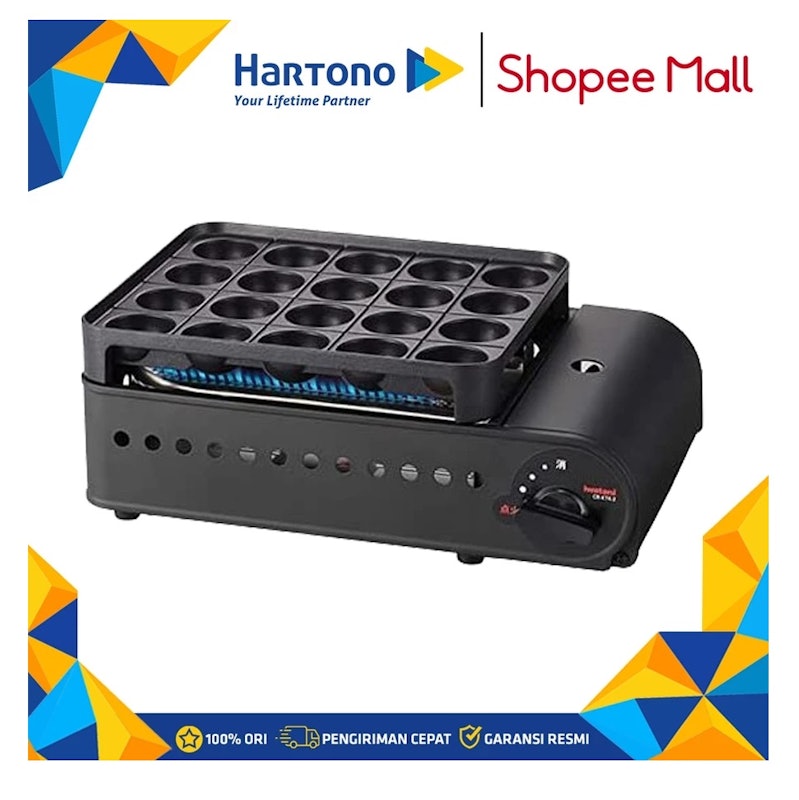 Iwatani Kompor Gas Portable Takoyaki Maker Butane Gas Stove CB-ETK-2