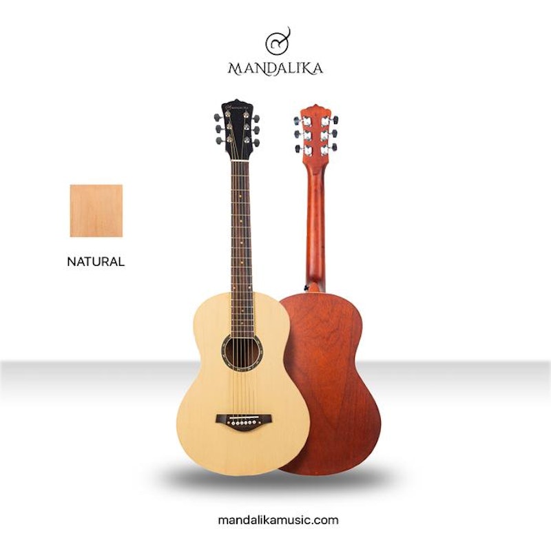 Mandalika Parlor Gitar Akustik 3/4 2