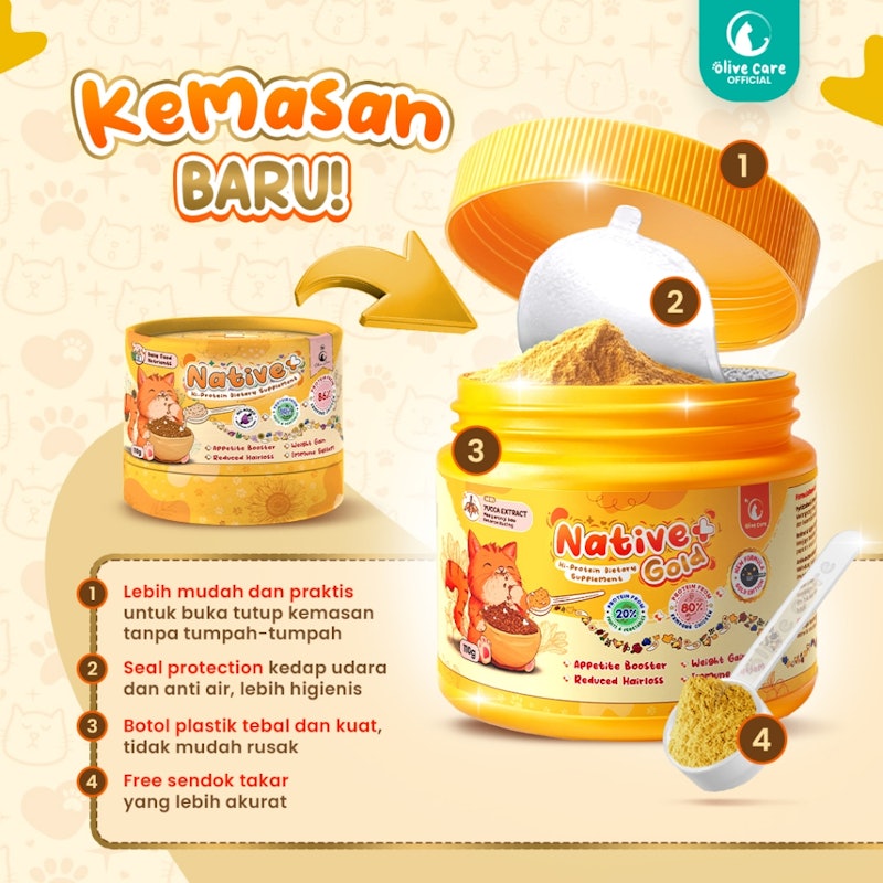 Olive Care Vitamin Kucing Native + Gold