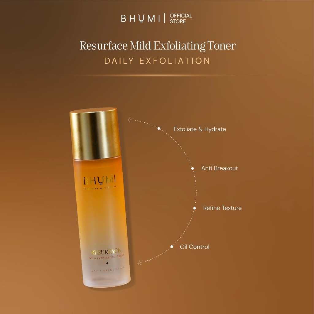Riza Kreasi Naturalindo BHUMI Resurface Mild Exfoliating Toner 