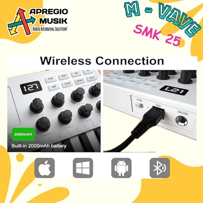 Zhuhai Rich Glory Technology M-VAVE MIDI Controller  SMK-25