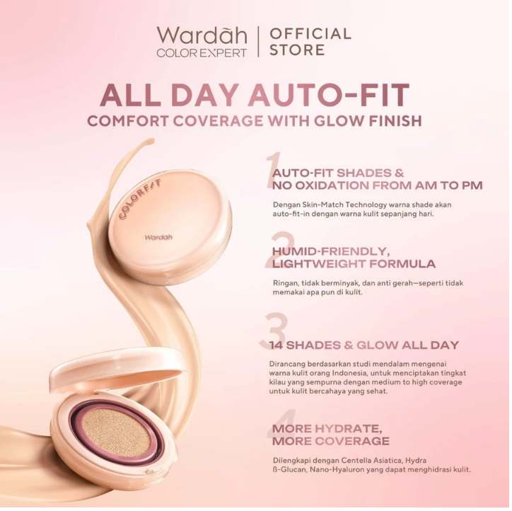 Paragon Technology and Innovation Wardah Colorfit Perfect Glow Cushion 31W Creme Beige