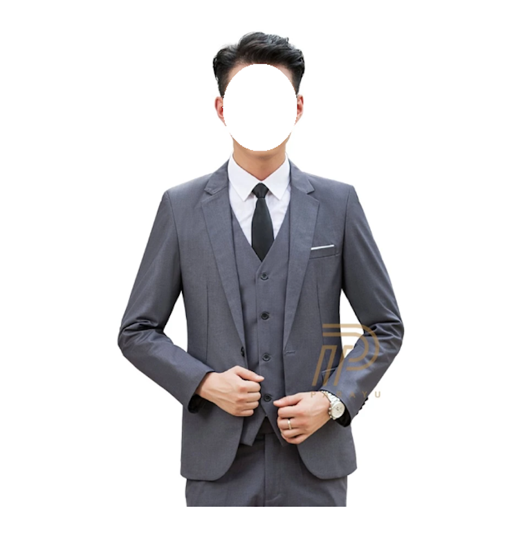 Jas Blazer Pria Formal Kancing Satu Slim Fit 3