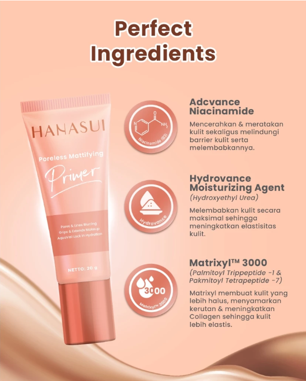 Eka Jaya Internasional Hanasui Poreless Mattifying Primer